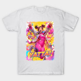 YATTA MARACUJA SORBET - CHUN LI STREET FIGHTER | Happy Winner Anime Video Gamer Girl | PROUD OTAKU T-Shirt